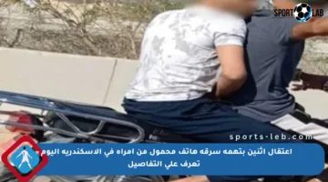 اعتقال اثنين بتهمة سرقة هاتف محمول من امرأة في الإسكندرية اليوم – تعرف على التفاصيل